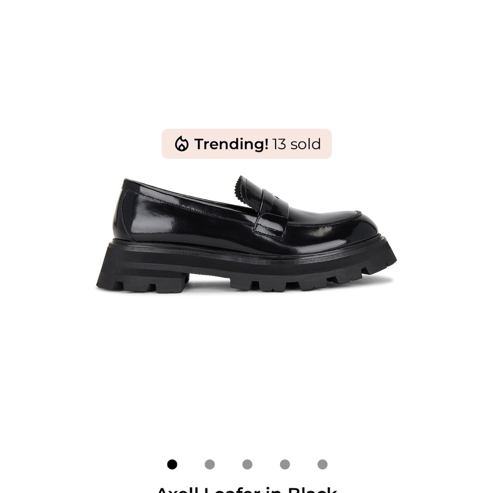 Tony Bianco Black Patent Chunky Loafers
